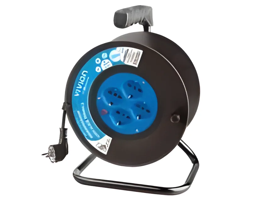 Alargue Carrete Conatel 30m 4xSchuko 2500W