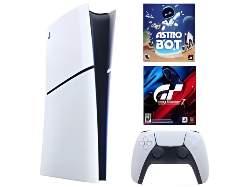 Consola Sony PlayStation 5 Slim Digital + Astro Bot y GT7