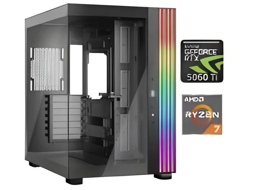 Equipo Gamer Ryzen 7 9800X3D, 32GB, 1TB, RTX 5060Ti 8GB
