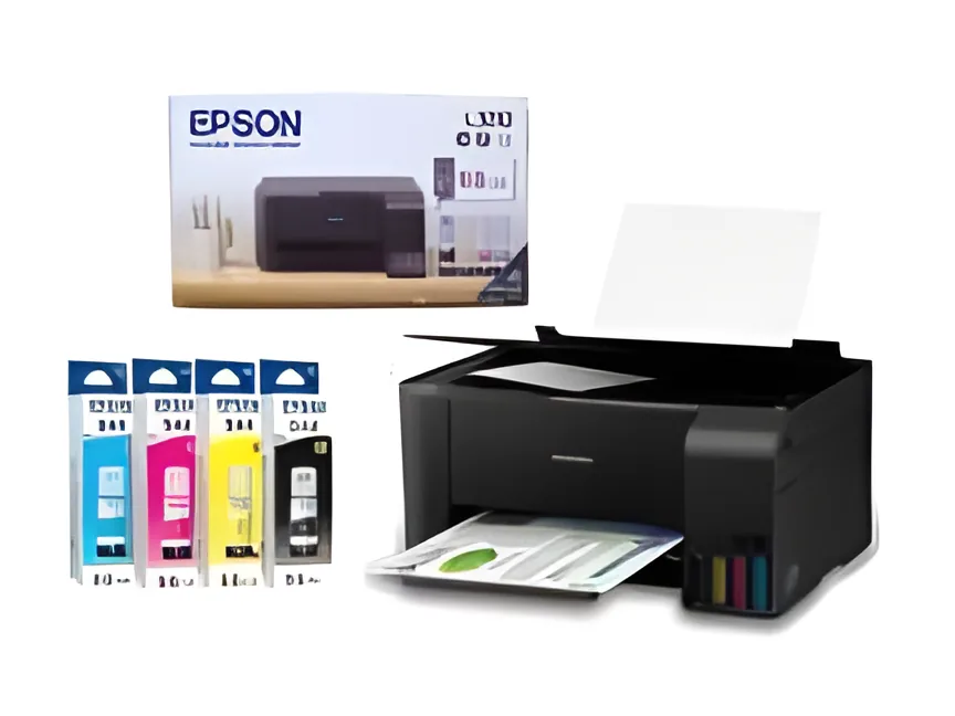 Impresora Multifunción Epson L3210 EcoTank 3 en 1 con Tintas T544 Combo