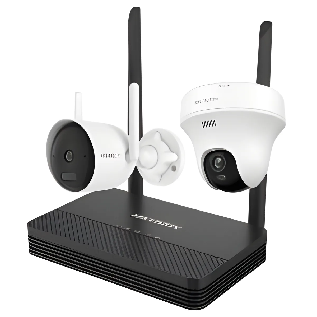 Kit Wi-Fi Hikvision EasyLink 2 cámaras 2MP y 3MP (1 fija + 1 PT) con NVS