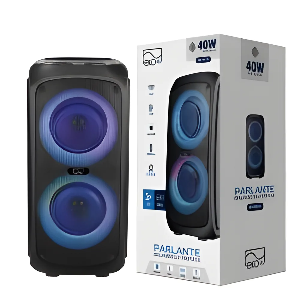 Parlante Bluetooth EKV-PA-04 40W 2 x 26.5» 3600 mAh Negro EKO-Vi