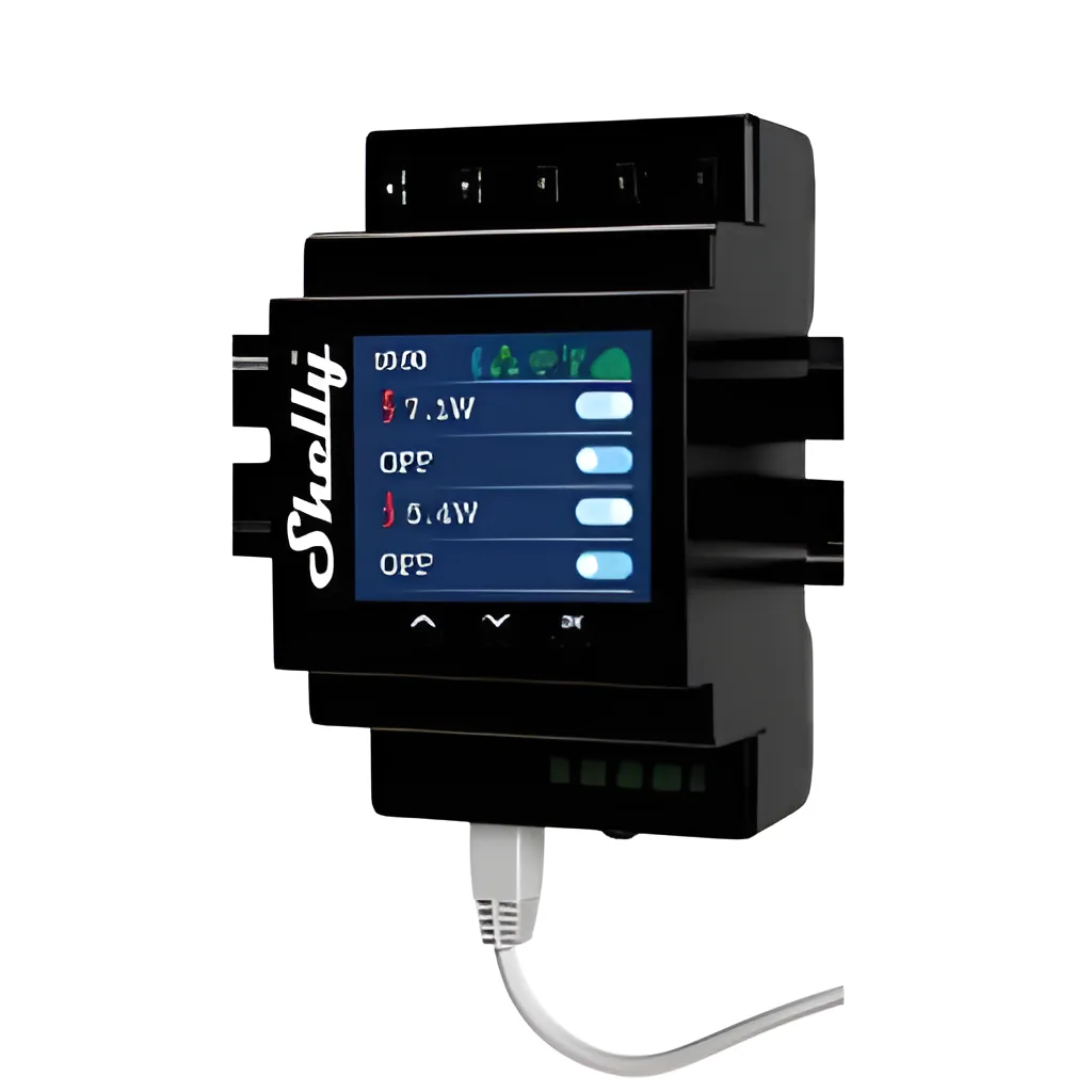 Shelly Pro 4PM Relé Wi-Fi PM Cuádruple DIN