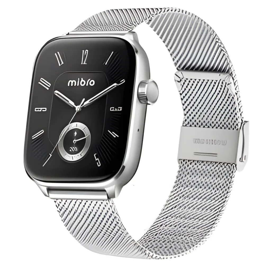 Smartwatch Mibro Fit 350mAh c/2 Mallas Plateado XPAW027 by Xiaomi