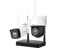 Kit Wi-Fi Hikvision EasyLink 2 Cámaras 2MP (1 Fija + 1 PT) con NVS