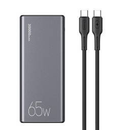 Power Bank 30.000mAh PB59 65W 2xQC3.0+PD Cable tipo C a Tipo C PD Negro CD165 USAMS