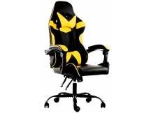 Silla Gamer ROM Negro/Amarillo Reclinable