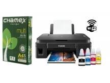 Impresora Multifunción Canon Pixma G3110 WiFi + Resma A4