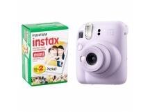Combo Cámara Instantánea Fujifilm Instax Mini 12 Holiday Bundle Lila + 20 Fotos