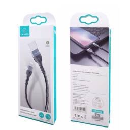 Set de Cable de Datos U55 Lightning 30 Unidades 1M Negro Forrado SJ448 USAMS