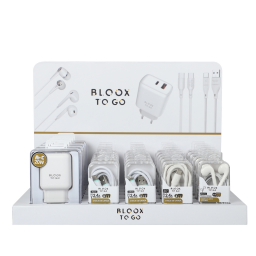Exhibidor BLOOX TO GO de Mostrador Completo 29 art 31.5x26cm