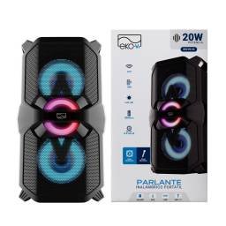 Parlante Bluetooth EKV-PA-03 20W 2 x 26.5»3 3000 mAh Negro EKO-Vi