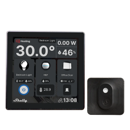 Shelly Wall Display Black + BLU H&T Black Pantalla Táctil BLU Wi-Fi