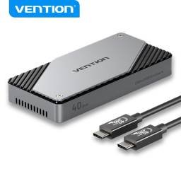 Gabinete Externo M.2 NVMe SSD» USB 4.0 / USB-C / Ventilación / Aluminio KPZH0 Vention