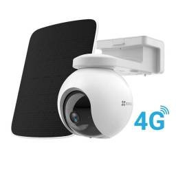 Kit Camara 4G/WiFi 6 HB8 + Panel Solar 4K 8MP Blanco (AM-STD) EZVIZ
