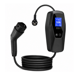 Cargador para Vehiculos Electricos Portatil RC-EV-03 3.5KW 6A/8A/10A/13A/16A Negro Roca
