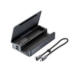 Estación de acoplamiento para Consola Portatil USB-C a HDMI / USB-C 3.2 Gen 2/USB-A 3.2 Gen 2/USB 2.0*2/RJ45/SD/TF/PD/ 1