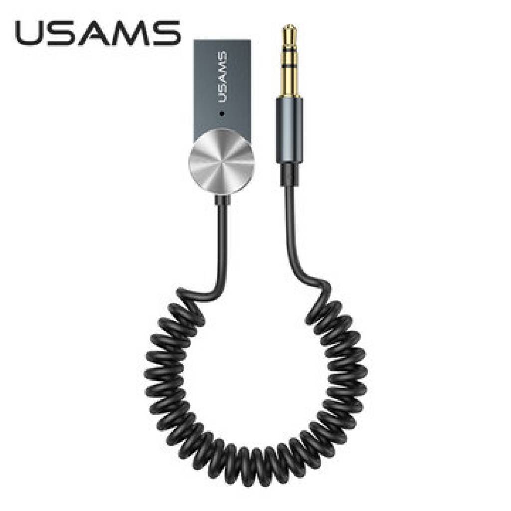 Adaptador 3.5mm a Bluetooth / Ideal Autos / Gris SJ464 USAMS - Imagen 2