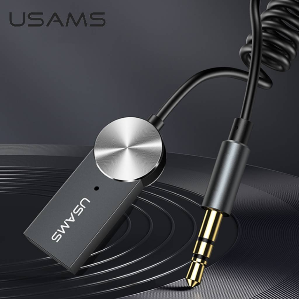 Adaptador 3.5mm a Bluetooth / Ideal Autos / Gris SJ464 USAMS - Imagen 3