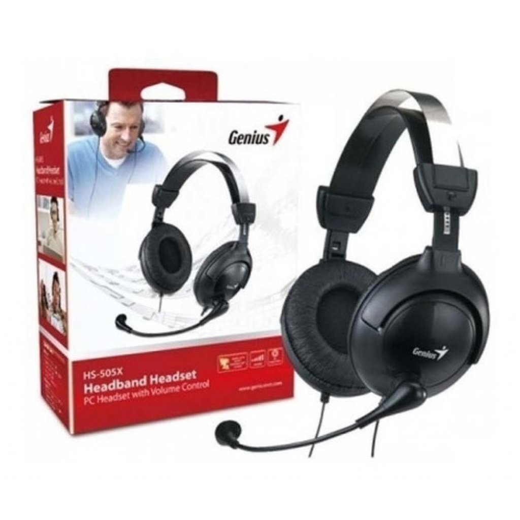 Audífono HS-M505X SJ 3 5mm x1 c/Micrófono Negro Genius (Compatible PS4) - Imagen 2