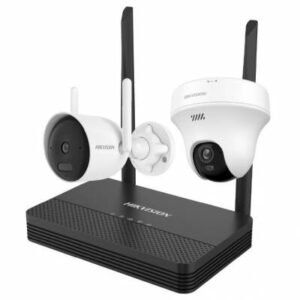 Kit Wi-Fi Hikvision EasyLink 2 cámaras 2MP y 3MP (1 fija + 1 PT) con NVS