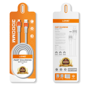 LS603 Cable de Datos USB A a Lightning 30W 3M LDNIO