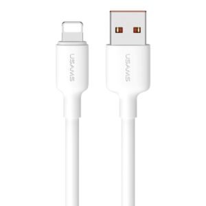 Cable de Datos U84 USB A a Lightning 2M 2.4A Blanco SJ605 USAMS