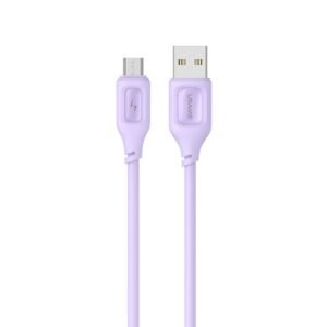 Cable de Datos USB A a microUSB Lila SJ620 USAMS