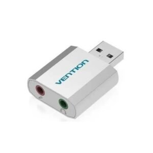 Tarjeta Sonido Externa USB-A Plateado VAB-S13 Vention
