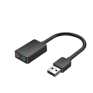 Tarjeta Sonido Externa USB 2p / 0.15M / Negro CDYB0 Vention