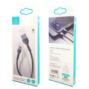 Set Cable de Datos USB A a USB C 30 Unidades U55 1M Negro Forrado SJ449 USAMS