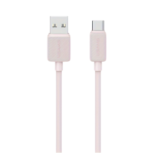 Cable de Datos USB A a USB C SJ693 3A 2M Rosado USAMS