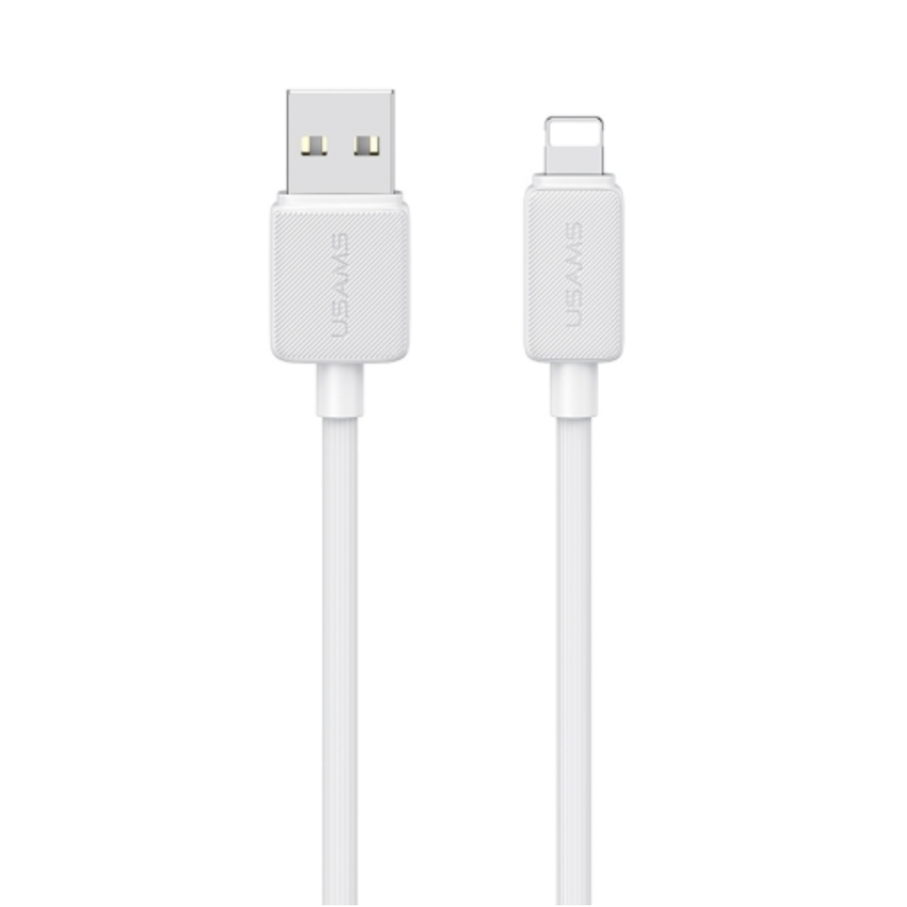 Cable de Datos USB A a Lightning 2.4A 3M Blanco SJ699 USAMS