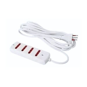 Alargue 4 Tomas Bipaso a Ficha 3L 10A Cable 3M Conatel