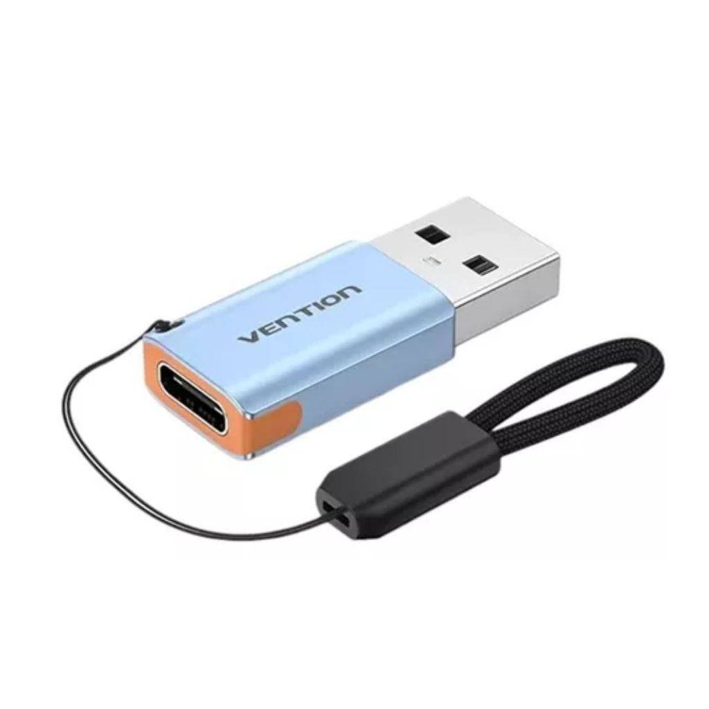 Adaptador USB-A 3.1 a USB-C Macho/Hembra / Aluminio CUAH0 Vention