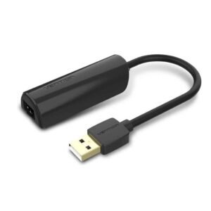 Adaptador USB-A 2.0 a Ethernet de 100Mbps 0.15M / Negro CEGBB Vention