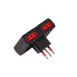 Adaptador x 4 3L a Ficha 3L Negro Conatel