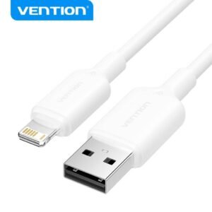 Cable USB-A a Lightning 2.4A / 1M / Blanco LAMWF Vention