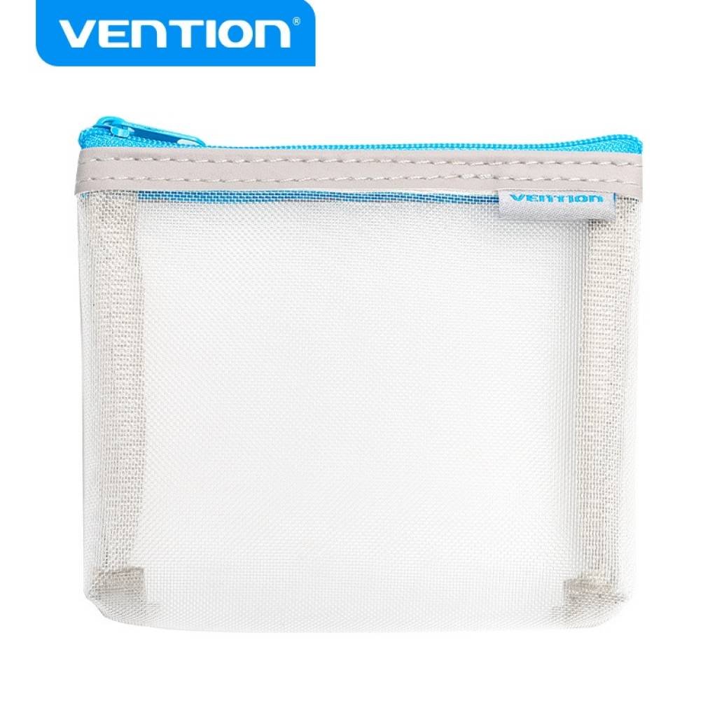 Estuche de Malla Resistente x2 / 10 x 12 cm / Gris KREH0-2 Vention