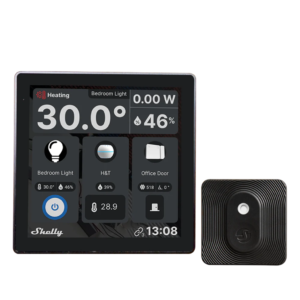 Shelly Wall Display Black + BLU H&T Black Pantalla Táctil BLU Wi-Fi