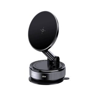 Soporte Vehicular Magnético CL-21 c/Ventosa 360° Negro