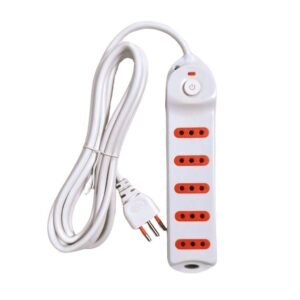 Alargue 5 Tomas 3L a Ficha 3L Cable 3M Blanco Conatel