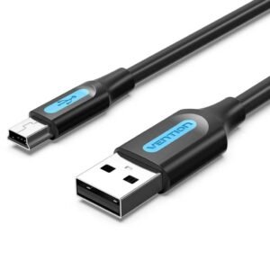 Cable USB-A a Mini USB Macho/Macho / 1M / Negro COMBF Vention