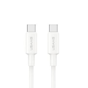 Cable de Datos USB C a USB C 60W Blanco SJ763 USAMS