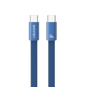 Cable de Datos Plano USB C a USB C SJ783 60W 1.2m Azul USAMS