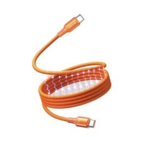 Cable Magnetico USB-C 2.0 a USB-C / 5A / 1M / Anaranjado TSAOF Vention