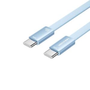 Cable Plano USB-C 2.0 a USB-C / 3A / 1M / Celeste TRZSF Vention
