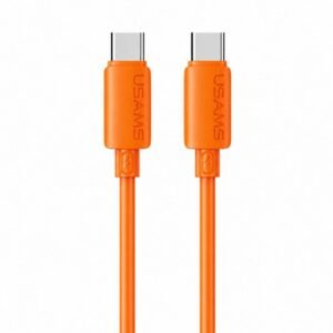 Cable de Datos USB C a USB C SJ787 60W 1m Anaranjado U98 USAMS